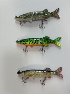 ジョイントルアー 3個セット グリーン・ブラック・シルバー