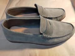26.5cm　クラークスClarks　ホワイトレーフリー　グリーンスエードのサムネイル