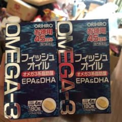 セット2個　オリヒロ フィッシュオイル 180粒入のサムネイル