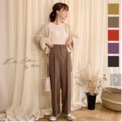 神戸レタス　ストレートタックパンツ（ロング）のサムネイル