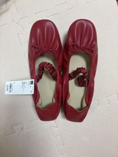GU バレエシューズ レッド Lサイズのサムネイル