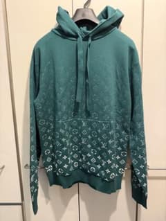 New LOUIS VUITTON Vito Monogram Hoodie Green M
