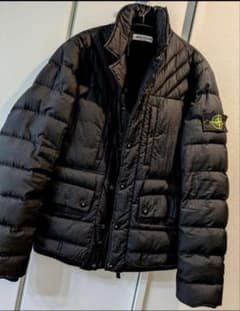 STONE ISLAND ブラックダウンジャケット nettspend 着用 - メルカリ