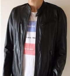 TK（TAKEO KIKUCHI）レザージャケット　羊革　メンズのサムネイル