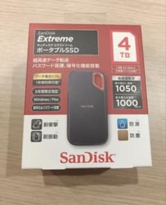 SanDisk Extreme ポータブルSSD 4TBのサムネイル