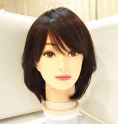 レミー人毛100％ウィッグ✨シルクスキンＩ型地肌✨石田ゆり子❣️美人ミディアム✨のサムネイル