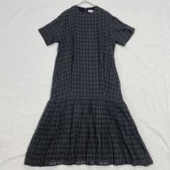 【シルク混/ 6万】アキラナカ パニエ入り シアー ティアード ロングワンピース シルク混/ 6万】アキラナカ パニエ入り シアー ティアード ロング