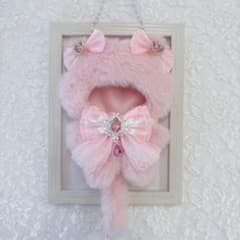 ぬい服 着ぐるみ 12cm 13cm いつぬい ピンク ねこのサムネイル