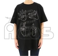 呪術廻戦 ハンドグラフィックTシャツ 黒 Lのサムネイル