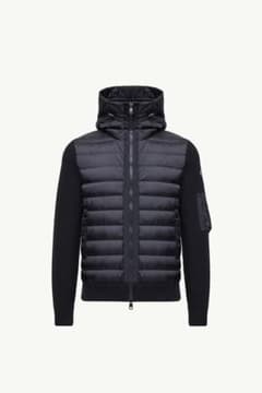 MONCLER モンクレール ダウン カーディガン　フード　ブラック 美品のサムネイル