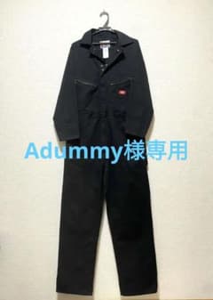 美品 Dickies ディッキーズ つなぎM-REG ブラックのサムネイル