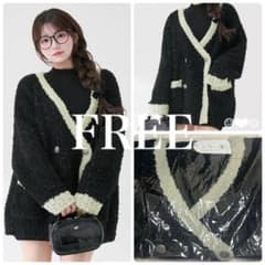 Darich♡パントーンニットアンサンブル♡ブラック♡FREE - メルカリ