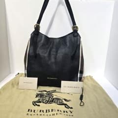 BURBERRY PRORSUM ノバチェック レザー トートバッグ - メルカリ