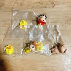 Shin-chan Sticky Mascot Set: Shin-chan, Himawari, and Nene-chan Rabbit