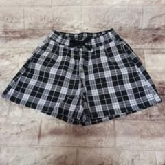 チェック柄 キュロット ショートパンツ ポケット付きのサムネイル