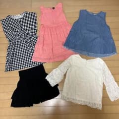 女の子140前後　春夏お出かけ服　まとめ売り5点GAP、Right-on他のサムネイル