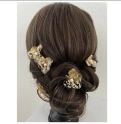 アメリカンフラワー 髪飾り ウェディング ヘッドパーツ ヘアアクセサリー 結婚式のサムネイル