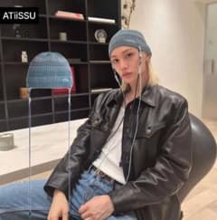 atiissu beanies フィリックス着用　ビーニー　ニット帽 Qoo10] ATiissu [STRAYKIDS フィリックス着用]