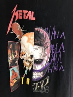 メタリカ ジョーカー Tシャツ バンT ツートン ブラック 古着のサムネイル