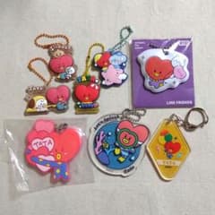 BTS BT21 TATA 키 홀더 매력 고무 마스코트 정리 판매