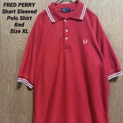 FRED PERRY 프레드 페리 반팔 폴로 셔츠 레드 XL
