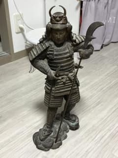 東泰堂　高岡銅器系　若武者　ブロンズ製武士像 約40cm 骨董品 東泰堂様専用 高岡銅器系 若武者 ブロンズ製武士像 約40cm 骨董品