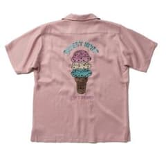 最終値下げ　HOUSTON ボーリングシャツ アイスクリーム刺繍のサムネイル