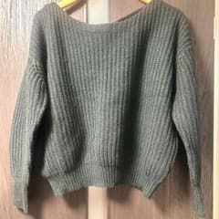chocol raffine robe トップス ダークグリーンニットのサムネイル