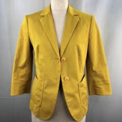 MaxMara マックスマーラ 七分丈 ジャケット イエロー S - メルカリ