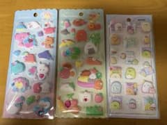 つぶらな瞳のぷくぷくシール すみっコぐらし 3点セット　正規品のサムネイル