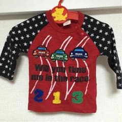 車と星柄のトップス 70のサムネイル