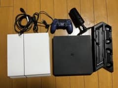 PS4 本体 ホワイト ＆ブラック 7点セットのサムネイル
