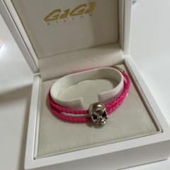 ま*こ様 GaGa MILANO スカルブレスレット ピンクのサムネイル