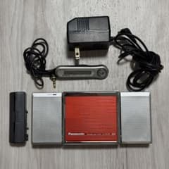 動作品】ポータブルMDプレーヤー SJ-MJ50 レッド Panasonic - メルカリ