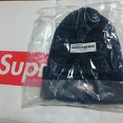 新品未使用16ss supreme overdyed beanie indigoのサムネイル