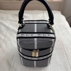 Her lip to Jacquard Vanity Bag バニティ シルバー - メルカリ