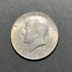 一*！様 1969年 ケネディ ハーフダラー 50セント硬貨のサムネイル
