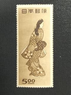 銭単位切手　見返り美人セット　(レア品) 銭単位切手 見返り美人5枚シート (レア) 銭単位切手 見返り美人5枚