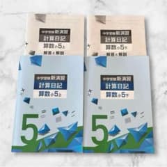 ⭐️上下セット⭐️中学受験 新演習 計算日記 算数 小5 塾教材 新品