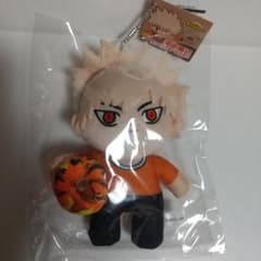 ヒロアカ×ジャックインザドーナツ コラボ ぬいぐるみキーホルダー 爆豪