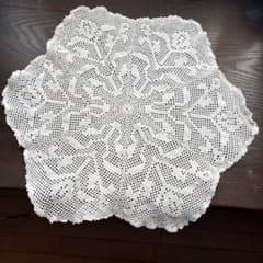 イギリス　アンティーク　手編み　エンジェル　レース　刺繍　ハンドメイド　ドイリー フランス アンティーク 手編み ドイリー ボビン レース 刺繍
