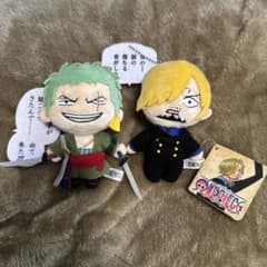 ONE PIECE ゾロ サンジ 名台詞チャーム付き ぬいぐるみマスコット