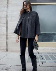 【新品タグ付き】ZARA ケープコートのサムネイル