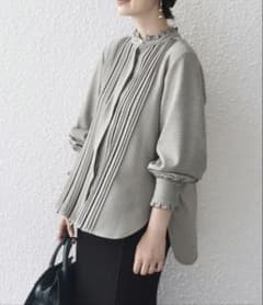 SHIPS チェック ソリッド ハシゴレース ピンタック ブラウス - メルカリ