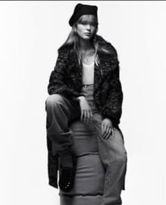 ZARA リラックスジャガードコートのサムネイル