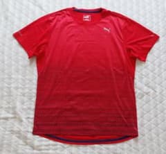 Puma ランニング Tシャツ　赤&紺のサムネイル