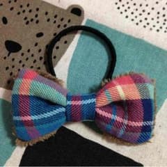 ハンドメイド∞もこもこリボンヘアゴム∞のサムネイル