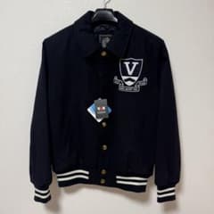 VAN JACKET スタジャン 金ボタン ワッペン 刺繍 ウール M - メルカリ