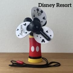 3,4回使用】ディズニーリゾートミッキーマウス扇風機ハンディファン