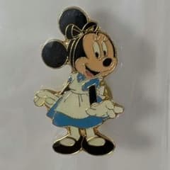 ディズニー ミニー ハロウィン 仮装 アリス コスチューム ピンバッジ 